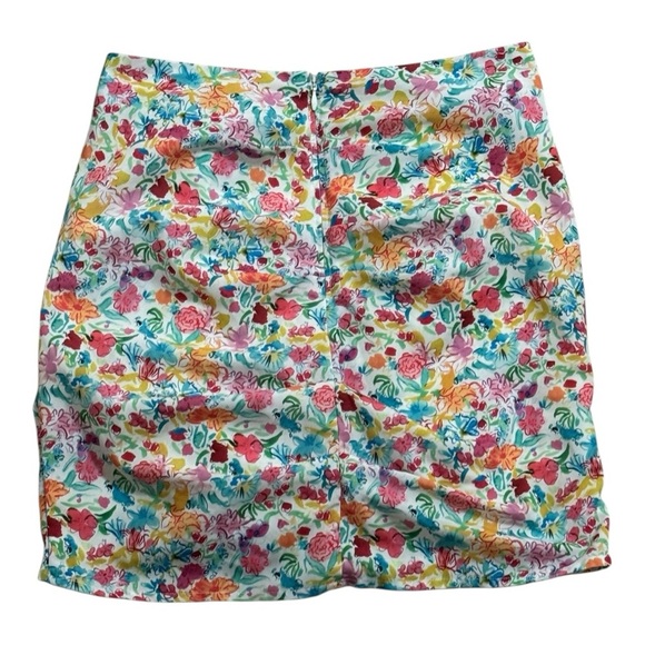 For Love And Lemons Gilles Mini Skirt Multicolor Floral Tie Sz S Party‎ Vacation - Picture 6 of 9
